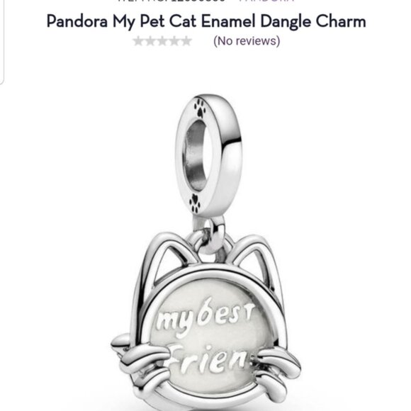 Pandora Jewelry - Pandora My Pet Cat Enamel Dangle Charm